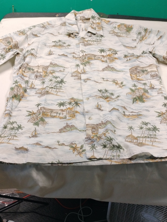 Pierre Cardin Other - Pierre Cardin White Floral Tropical Print Shirt Size Medium #33